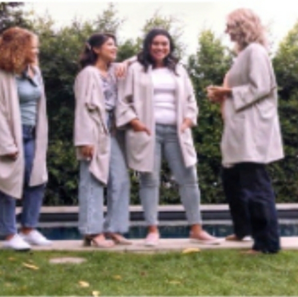 Anthropologie Donni Ribbed Sweater Coat Cardigan One Size fits Most NWT - Picture 3 of 7